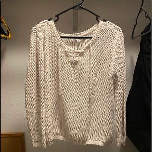 Off White mesh sweater! From BB Dakota. Medium fit